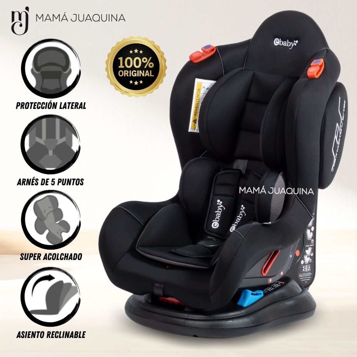 EBABY - Silla de Auto «LANCASTER» Edición Limitada Black