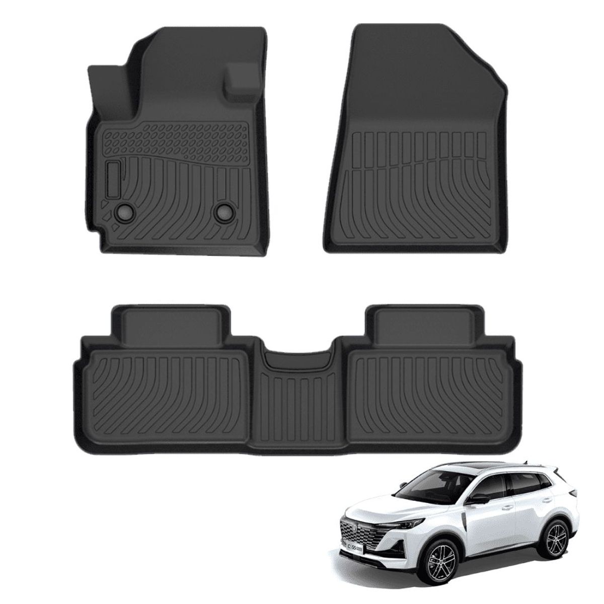 TECGO - PROTECTOR CUBRE PISO 5D TPE CHANGAN CS55 PLUS 2020-2023