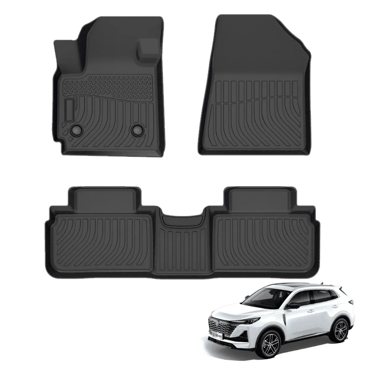TECGO - PROTECTOR CUBRE PISO 5D TPE CHANGAN CS55 PLUS 2020-2023