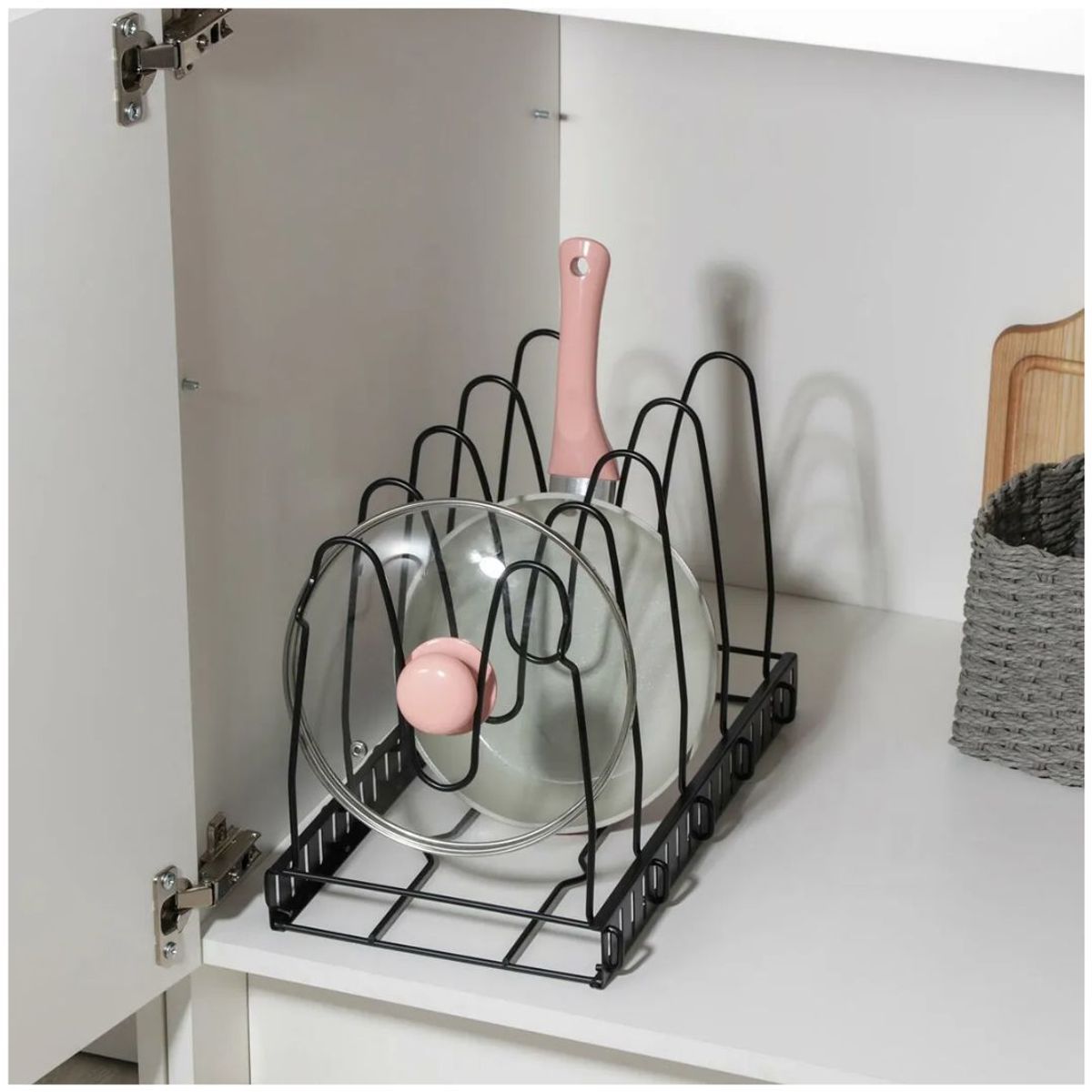 INSPIRA MARKET - Organizador soporte de sartenes y ollas de cocina