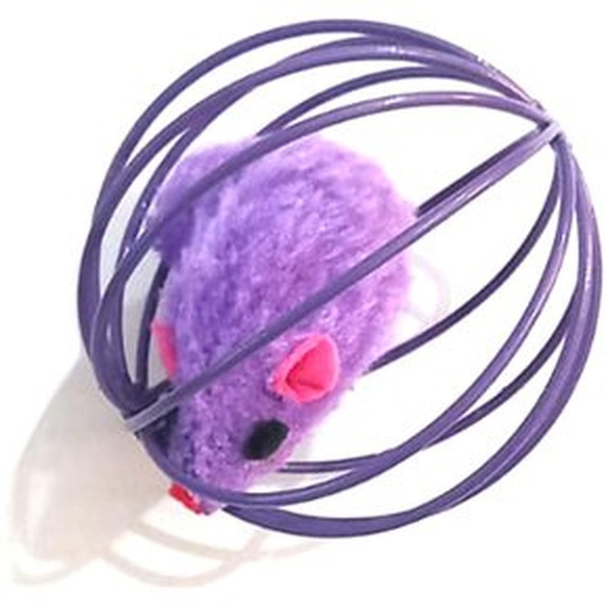 GENERICO - Packx2 Juguete para gato con raton en jaula