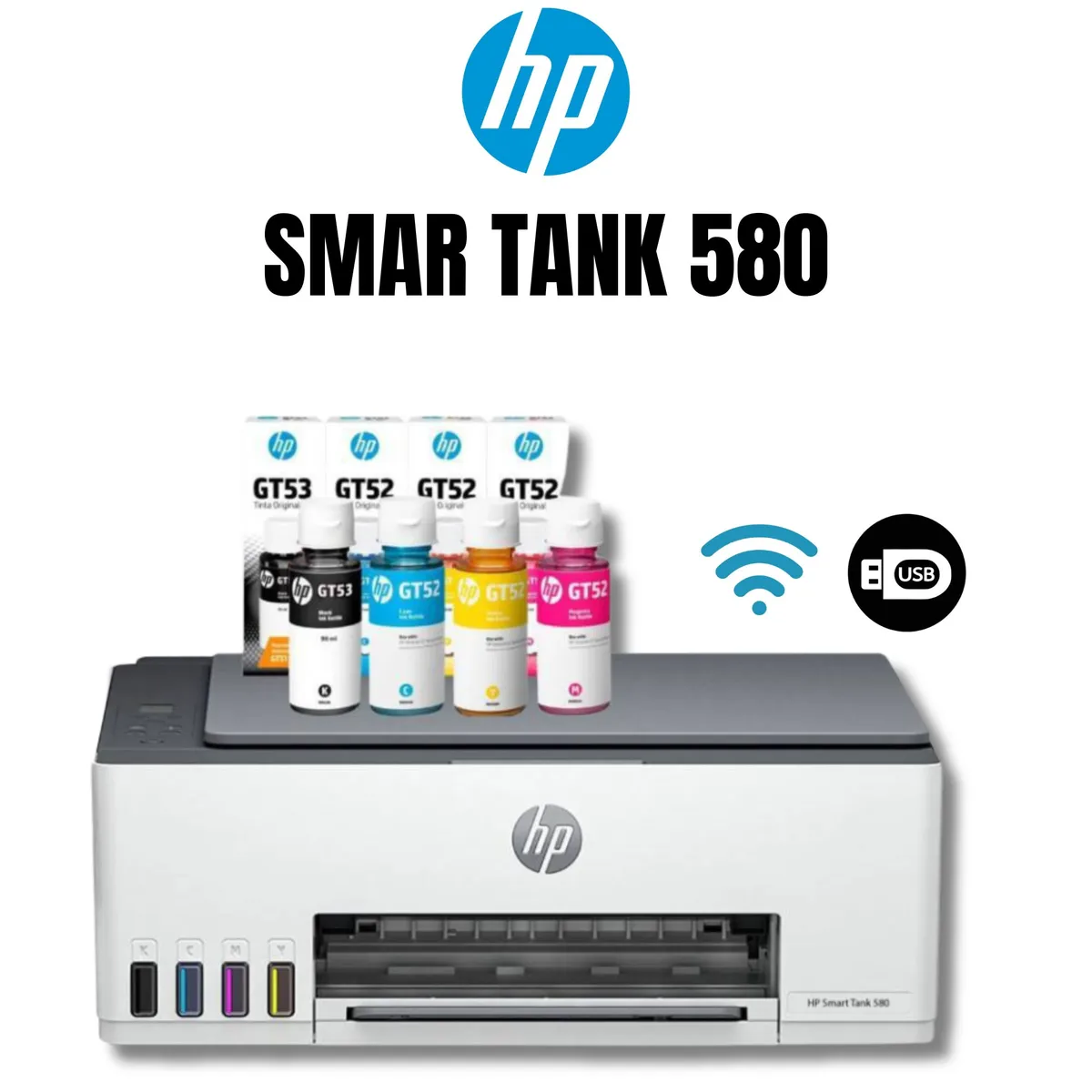 HP - IMPRESORA MULTIFUNCIONAL HP SMART TANK 580