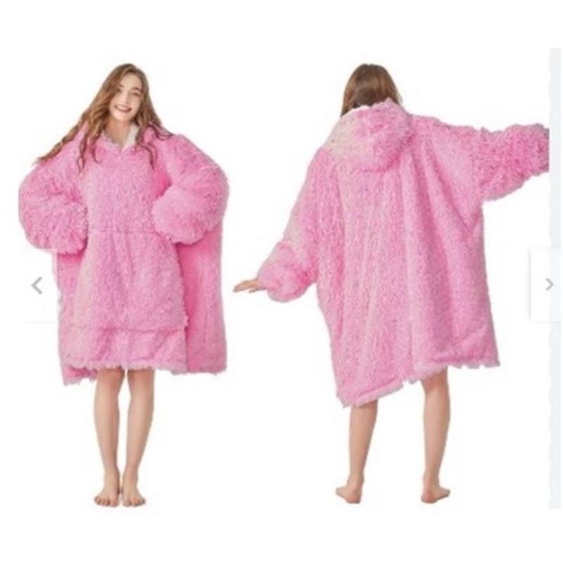 GENERICO - ULLTRA POLERA DE FELPA CON CAPUCHA PLUSH ROSADO