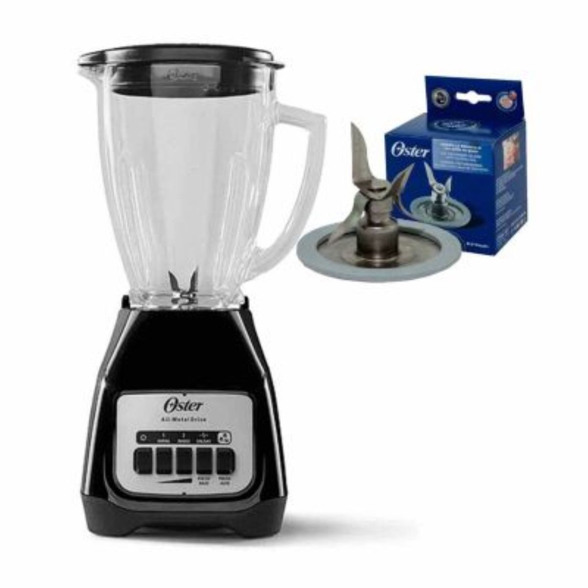 OSTER - Licuadora Oster 2v BLSTKAG-BPB Negro + Cuchilla 4961