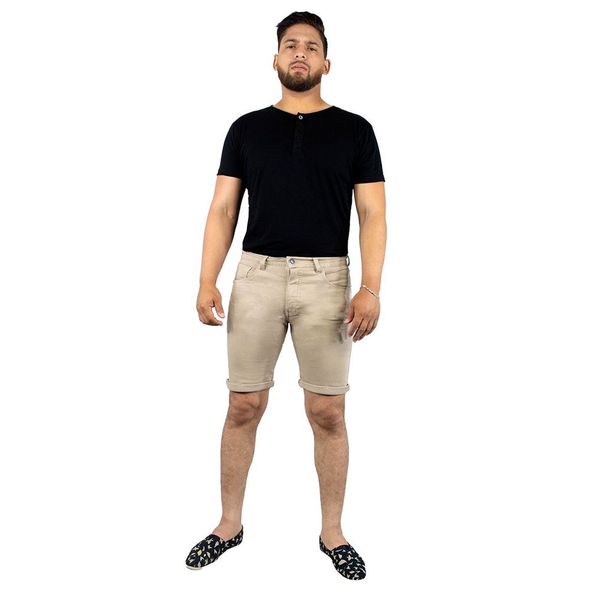 ZOHAR - BERMUDA DE HOMBRE - SAMIR SNAAX  - BEIGE