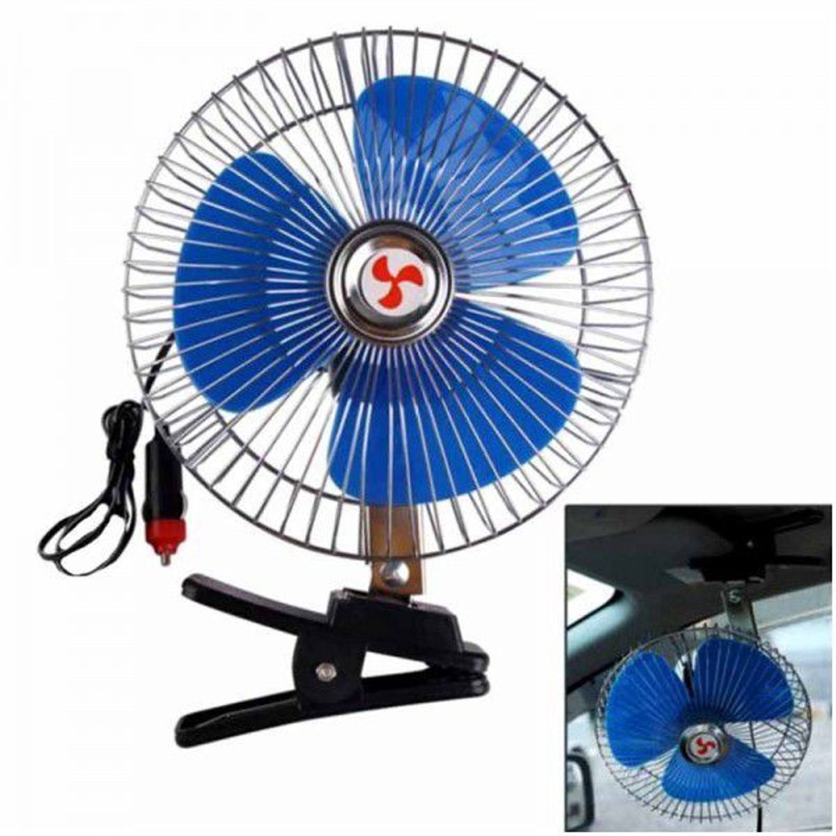 GENERICO - Ventilador 8 Pulgadas 12v auto