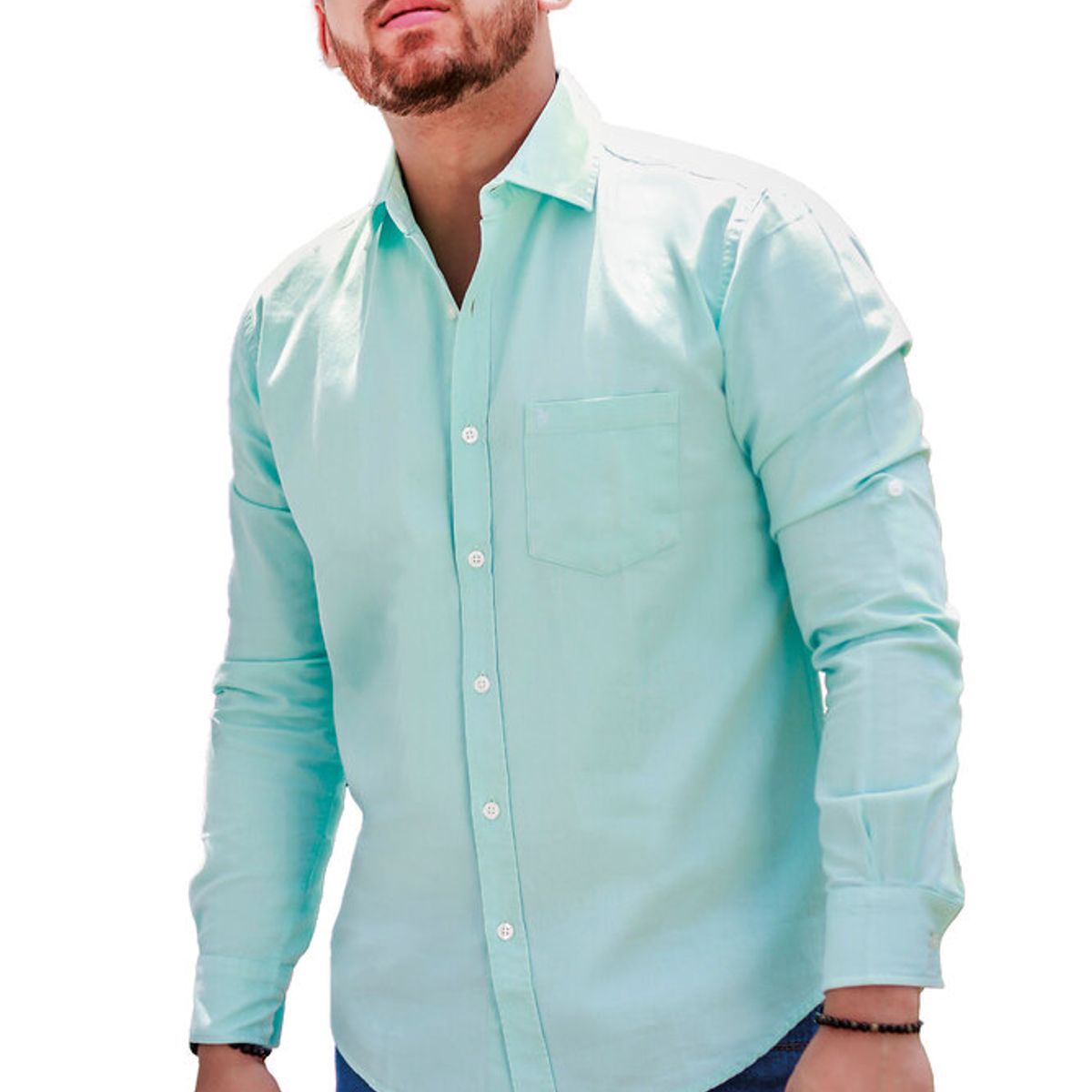 ZOHAR - CAMISA PARA HOMBRE - SEBASTIAN SNAAX - CELESTE AQUA