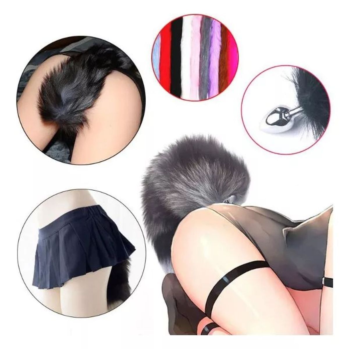 GENERICO - Plug Metal Cola De Zorro