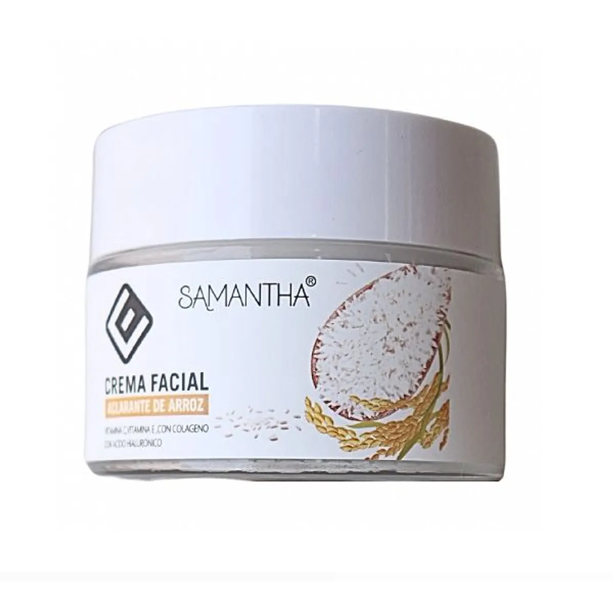 GENERICO - crema facial aclarante de arroz SAMANTHA