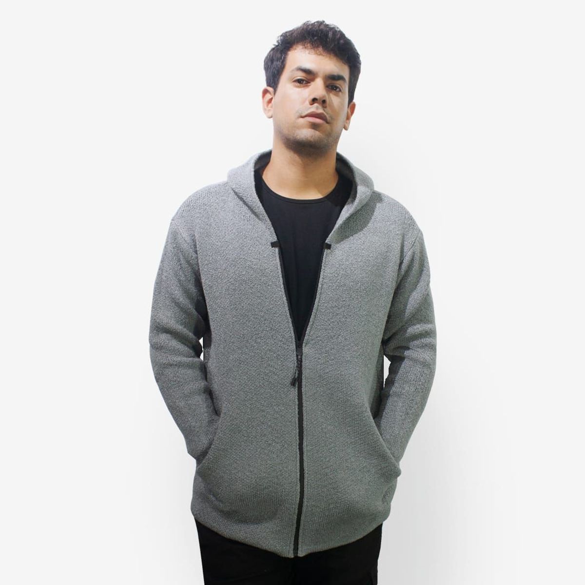 DM DEXMEN - Chompa Dexmen Cierre Gris