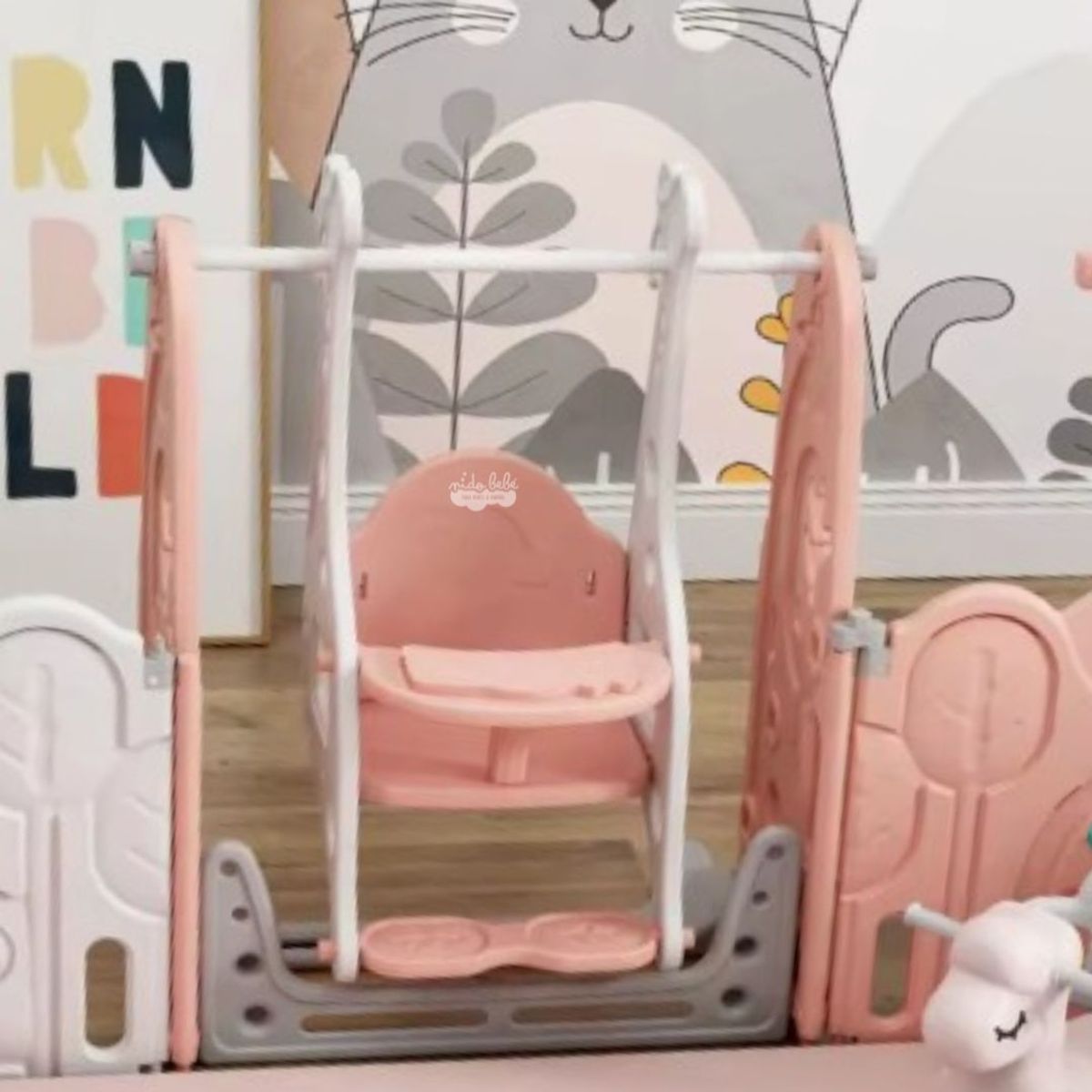 GENERICO - Corralito premium de multiusos Rosado