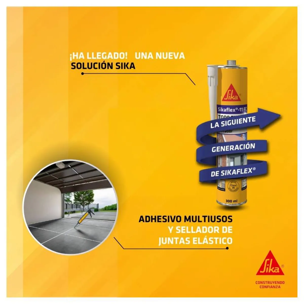 SIKA - Adhesivo y Sellante elástico Sikaflex 11 FC Purform Gris 300ml