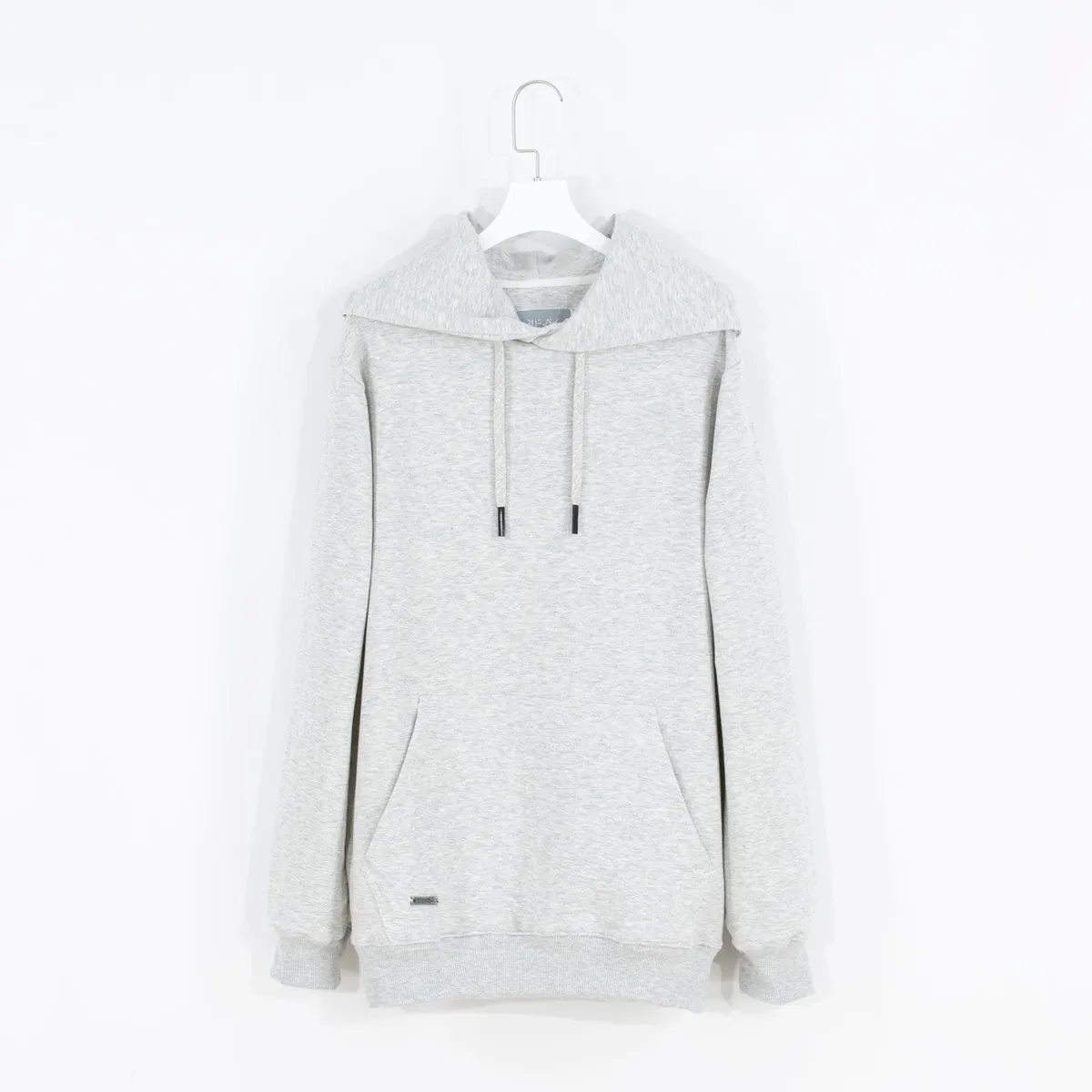 BHEVSK - Polera capucha basica melange