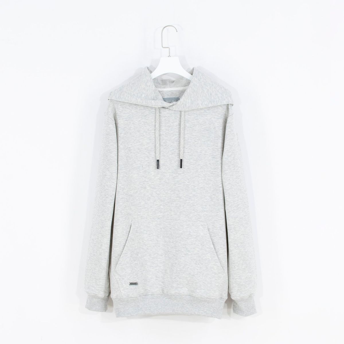 BHEVSK - Polera capucha basica melange