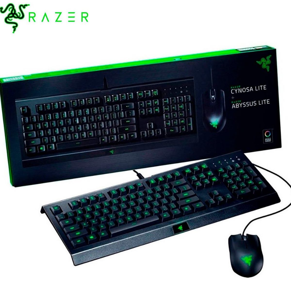RAZER - TECLADO RAZER CYNOSA LITE + MOUSE ABYSSUS LITE SP