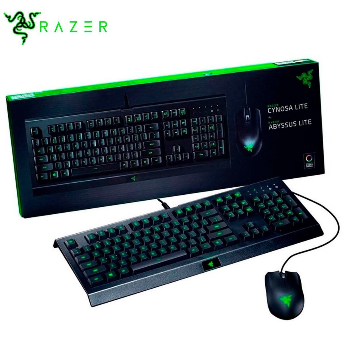 RAZER - TECLADO RAZER CYNOSA LITE + MOUSE ABYSSUS LITE SP