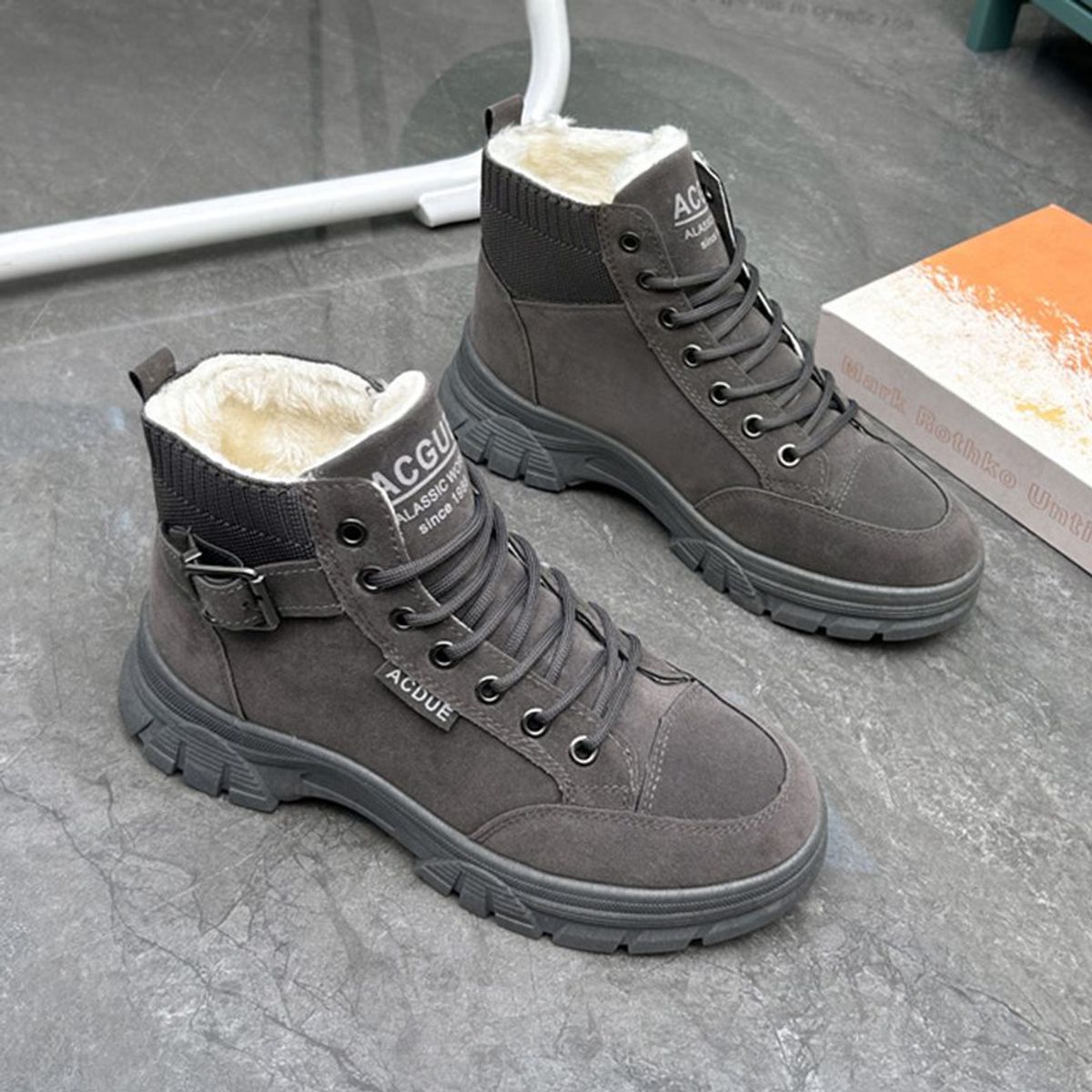 GENERICO - Botas de Invierno para Mujer Urbano - Gris