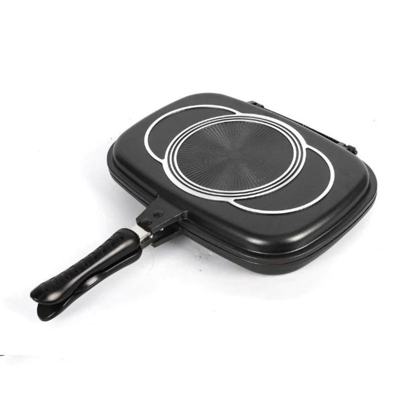 Dsp - Sartén Grill Doble Cara Antiadherente Negro 40cm
