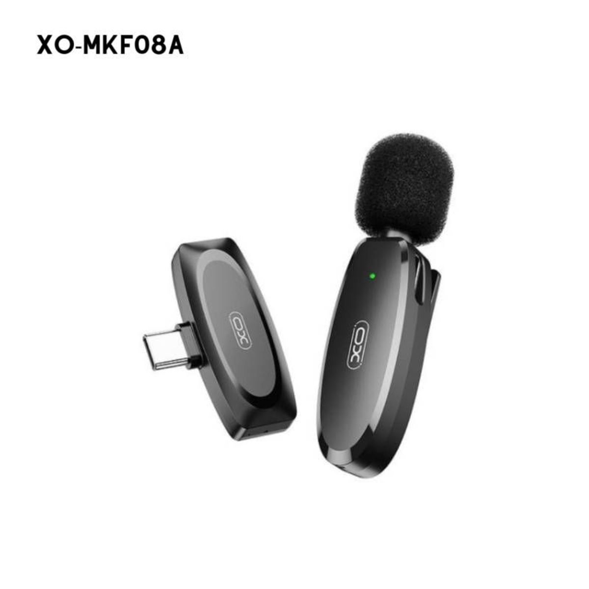 XO SIMPLE IS BEAUTY - Micrófono de Cuello Inalámbrico de Celular Tipo C - Negro