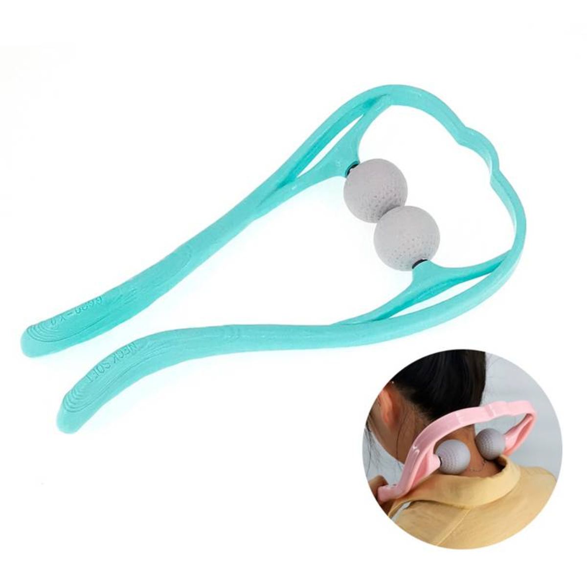 GENERICO - Masajeador de plástico para cuello y hombros punto de presión