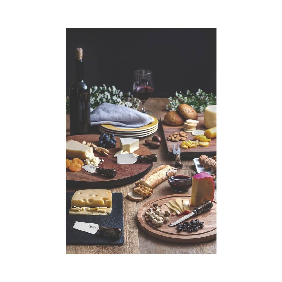 TRAMONTINA - Juego para queso TRAMONTINA HARMONIZA de 5 PZ PROFESIONAL