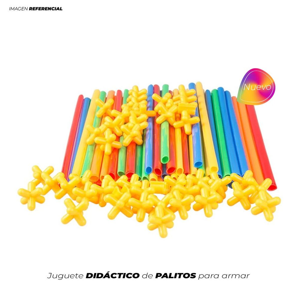 GENERICO - Juguete Didáctico Palitos De Colores Para Armar