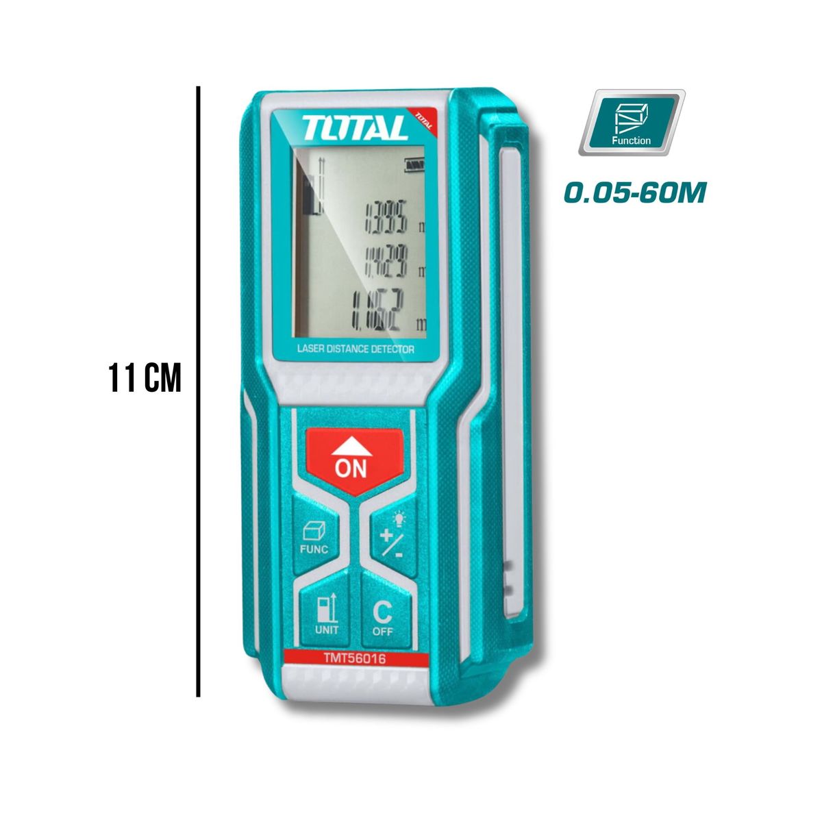 TOTAL TOOLS - Medidor laser de distancia 60 metros Total