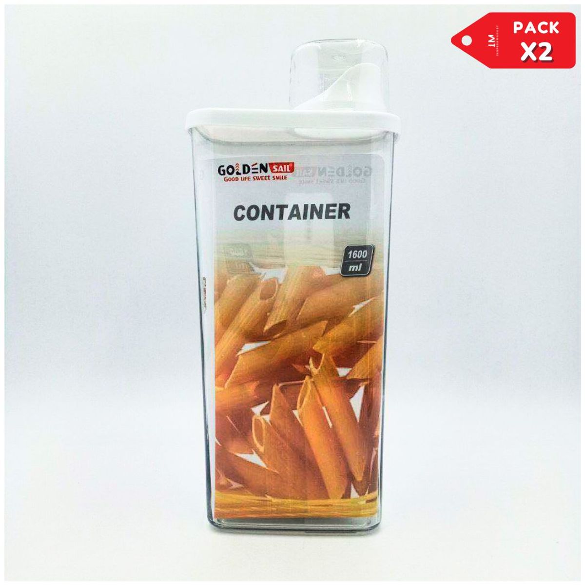 INSPIRA MARKET - Frasco de almacenamiento hermético Pack x2