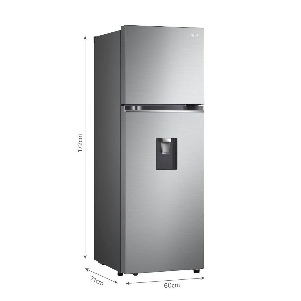 LG - Refrigeradora LG 334L No Frost GT33WPP Plateada
