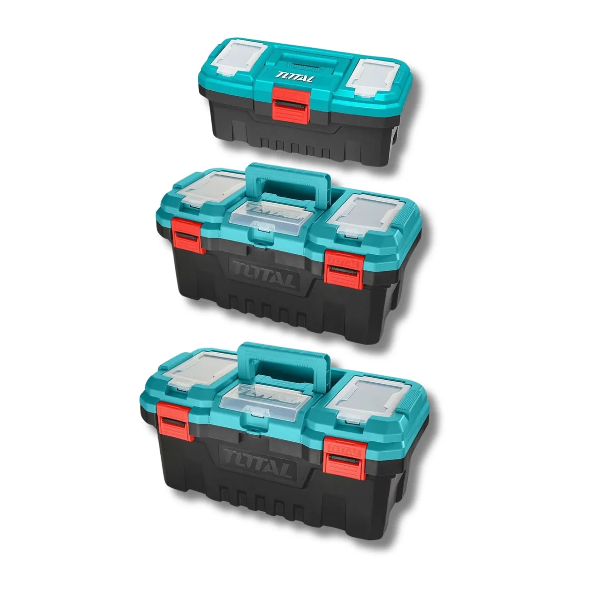 TOTAL TOOLS - set de caja para herramientas 3 en 1 Total