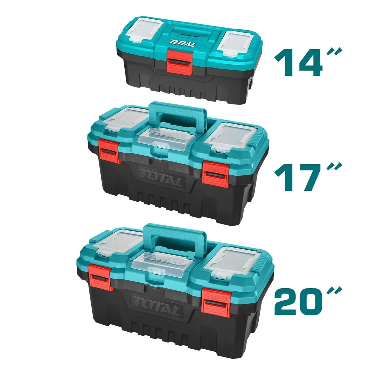 TOTAL TOOLS - set de caja para herramientas 3 en 1 Total