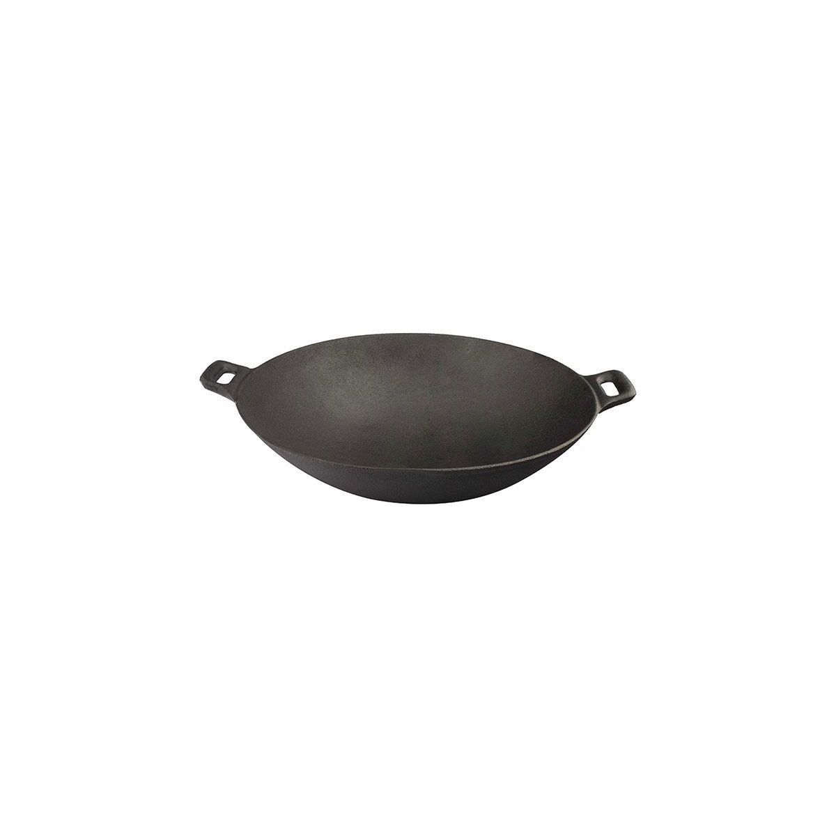 LUGANO - Wok de hierro fundido 30 cm con asas - Lugano