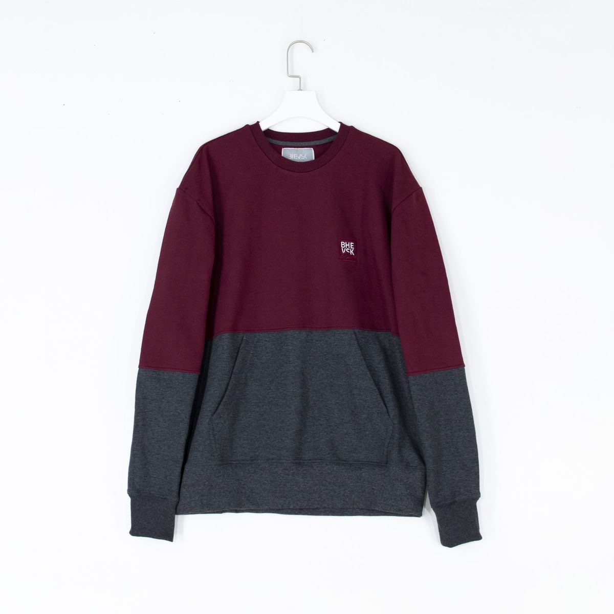 BHEVSK - Polera hombre burry guinda