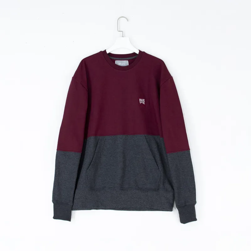 BHEVSK - Polera hombre burry guinda