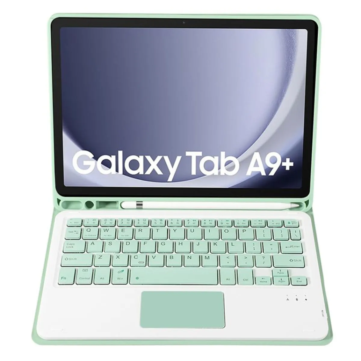 RENVMEXY - Touch Bluetooth Teclado A09B-A Verde Claro Para Samsung Tab A9 Plus