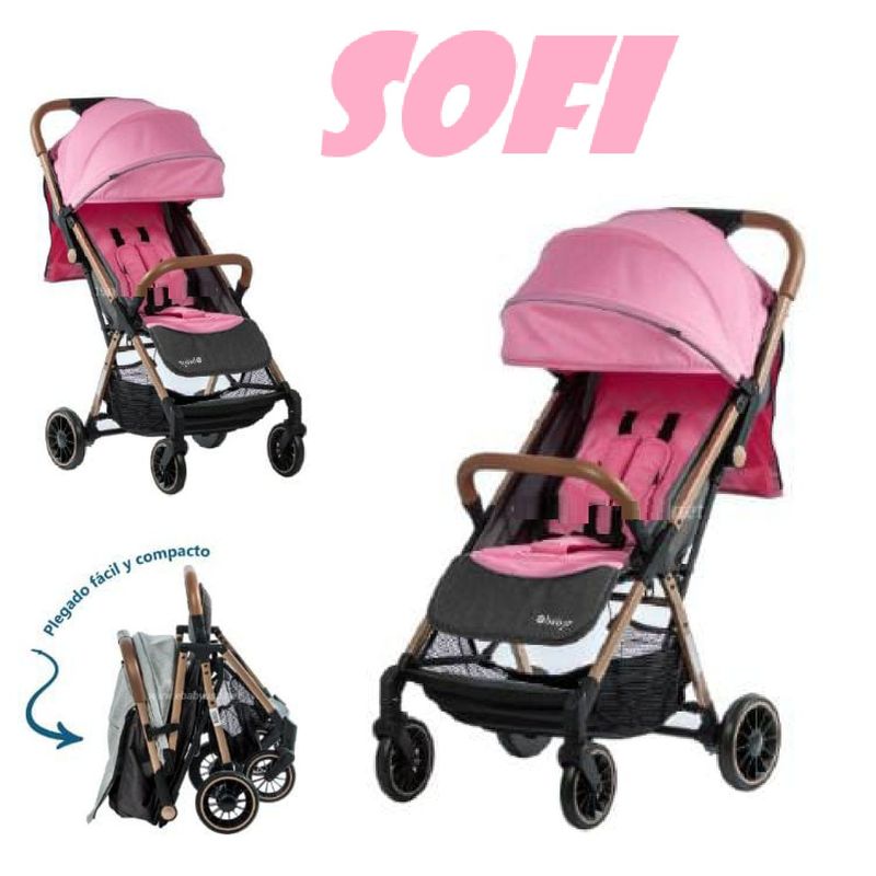 EBABY - Novedoso Coche Maleta Sofi Ebaby -Rosa
