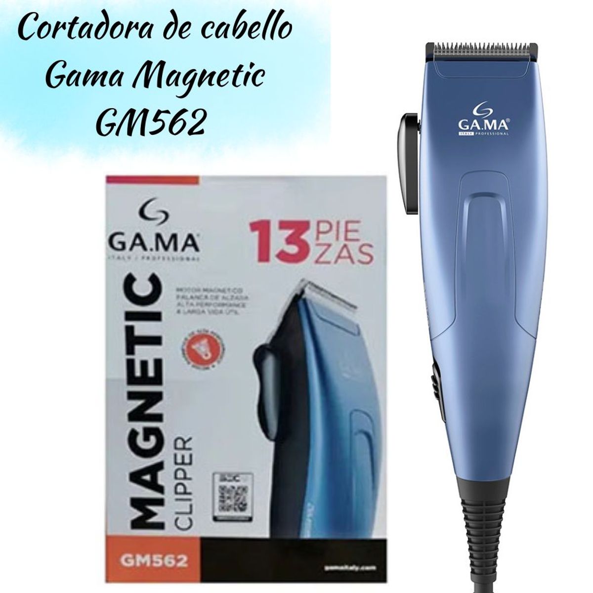 GAMA - Maquina Cortadora de cabello Gama Clipper Magnetic GM 562