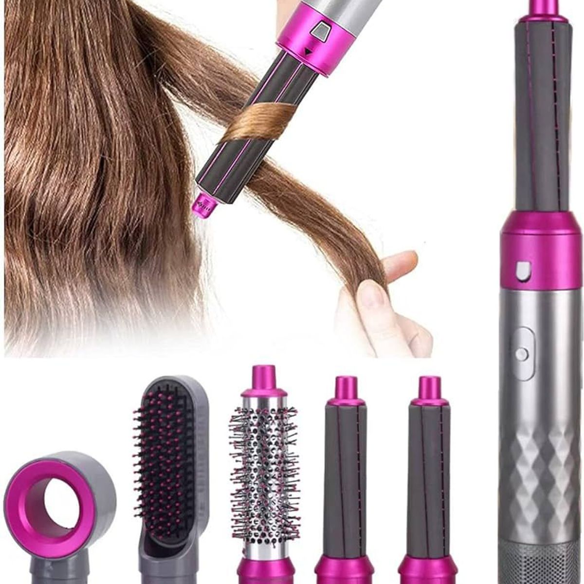 GENERICO - Cepillo 5 en 1 Multifuncional para múltiples tipos de cabello