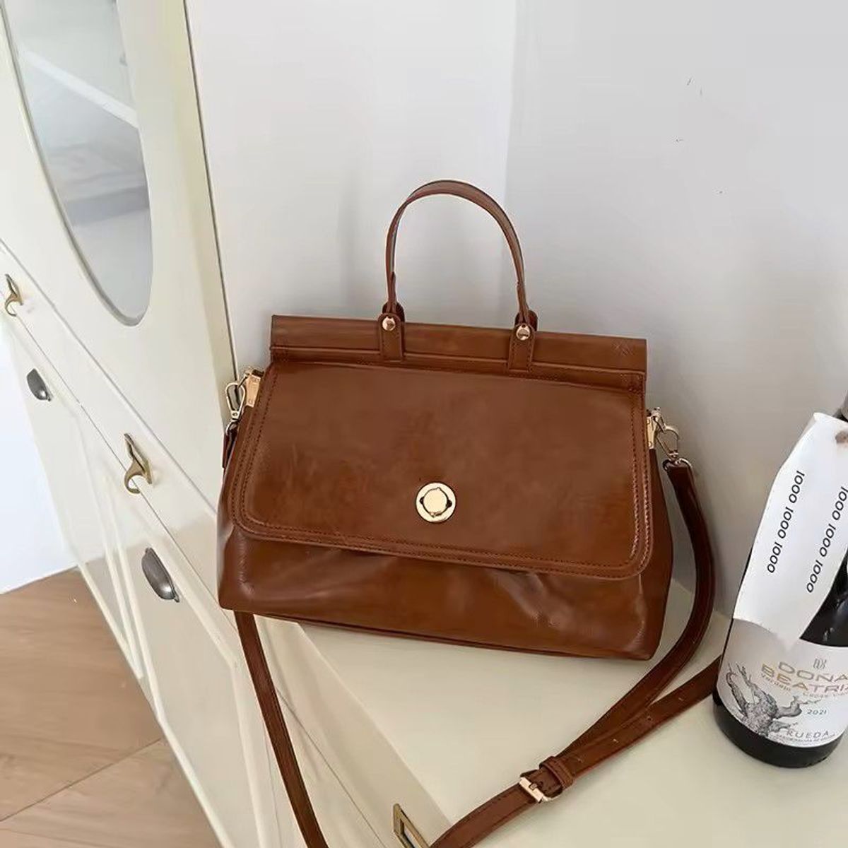 MAKEWAY - Makeway - Cartera bolso PU Tendencia - Marrón