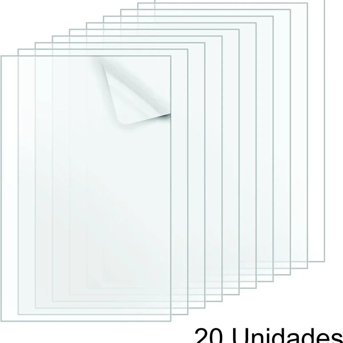 GYPSYZONE - Acrilico transparente A4 2mm X 20 Unidades GypsyZone