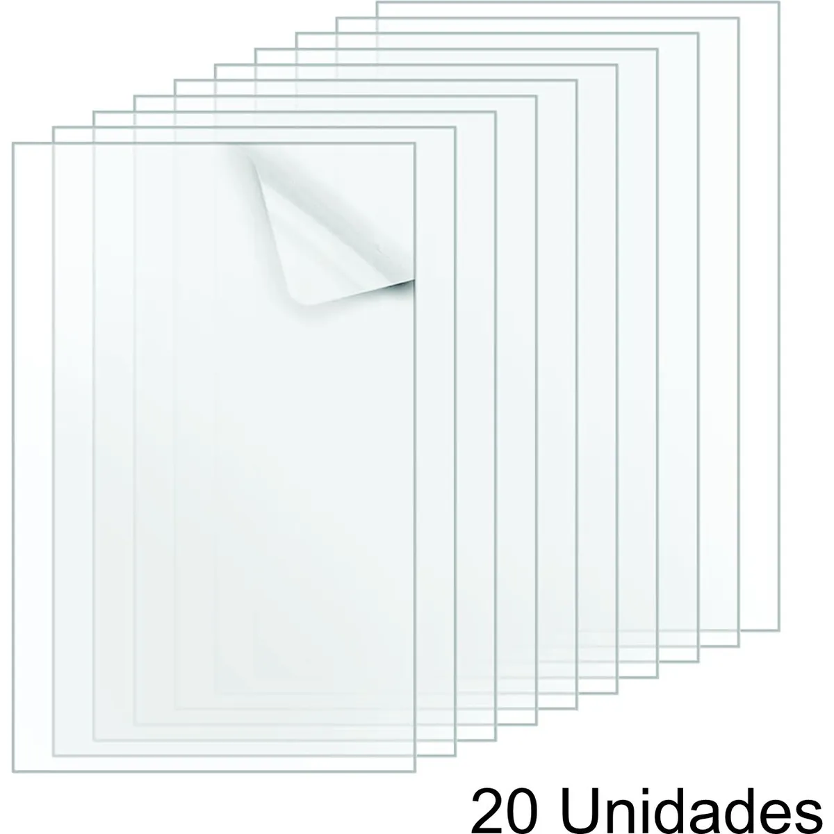 GYPSYZONE - Acrilico transparente A4 2mm X 20 Unidades GypsyZone