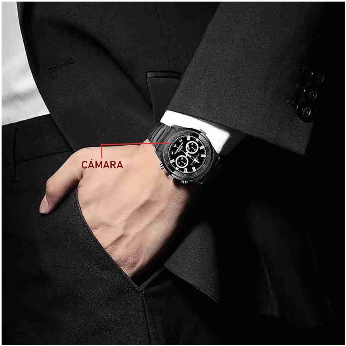 NEO DIGITAL - Cámara reloj espía 32gb pulsera FullHD T11 Video Foto Audio