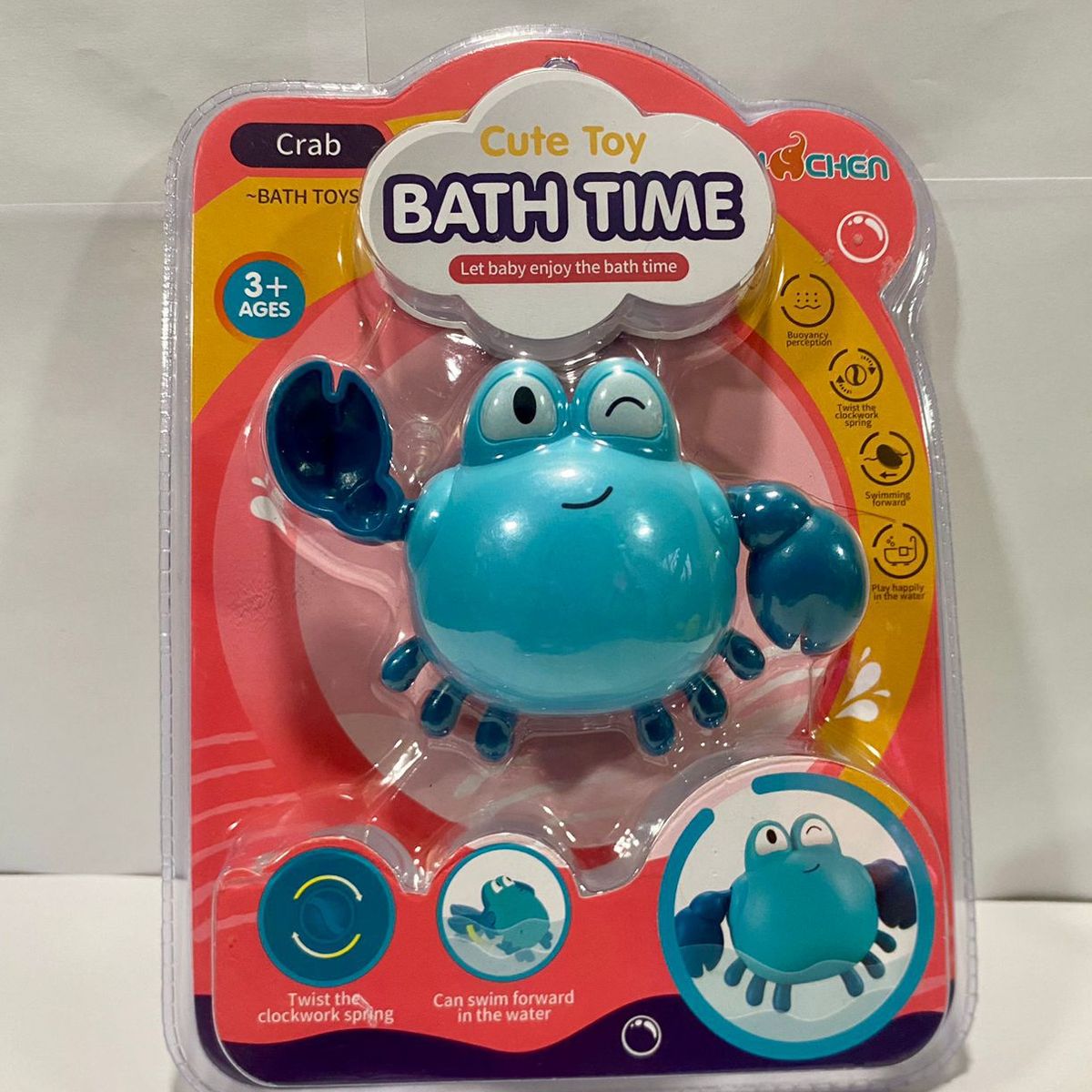 GENERICO - JUGUETE DE BAÑO CANGREJO JUGUETE PARA BAÑERA