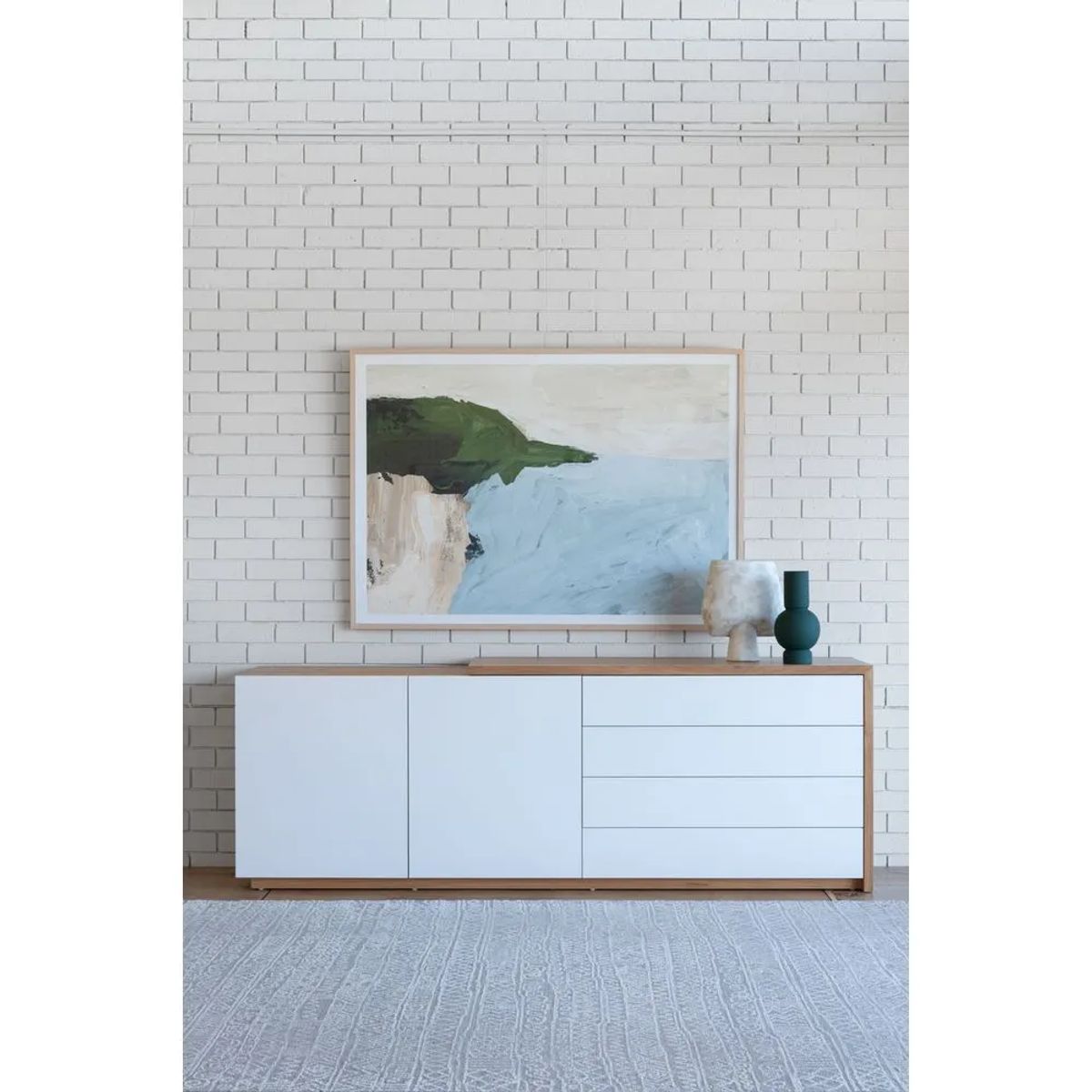 TU MESITA - Aparador Moderno Capri color BlancoDuna TU MESITA