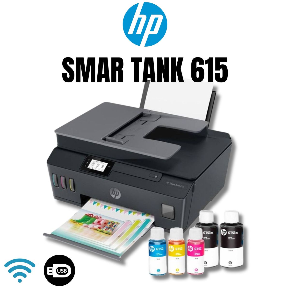 HP - IMPRESORA MULTIFUNCIONAL HP SMART TANK 615