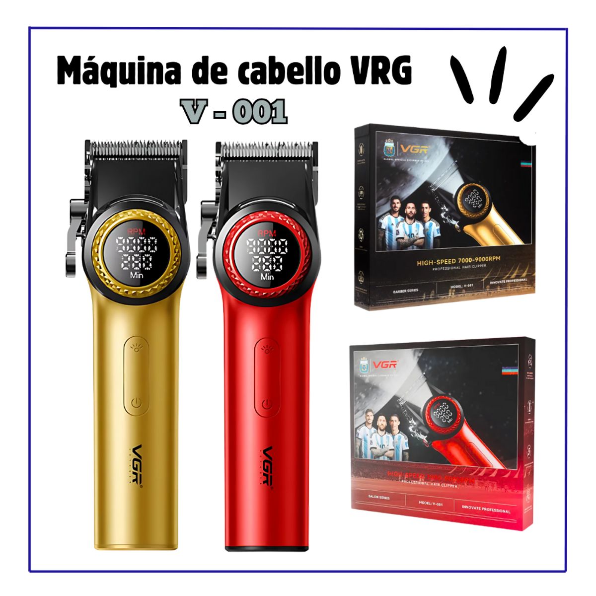 GENERICO - Máquina Cortadora de Cabello VGR V-001