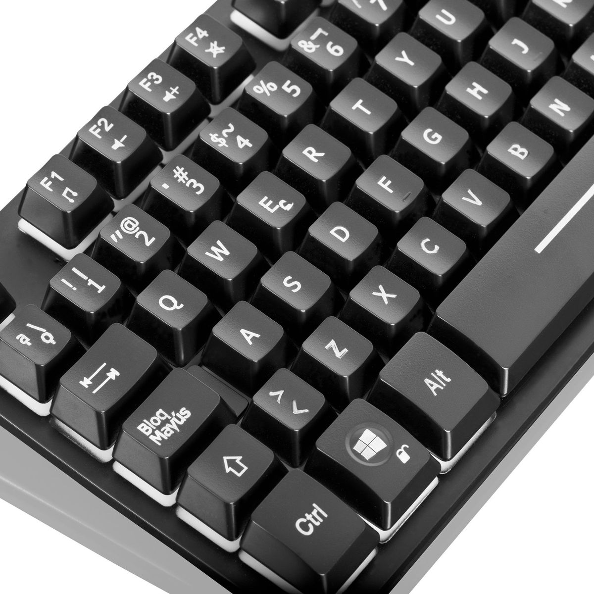 MICRONICS - TECLADO GAMER MICRONICS NEON MIC K709 LUCES LED RAINBOW