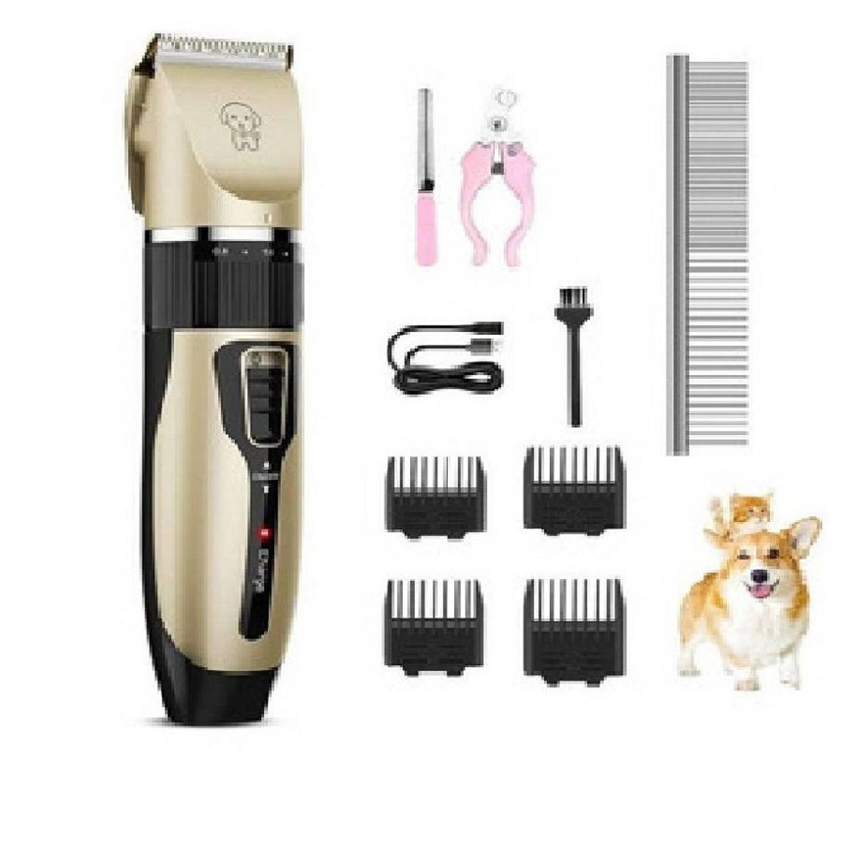 GENERICO - Kit Maquina Cortador De Pelo De Mascota Inalambrica