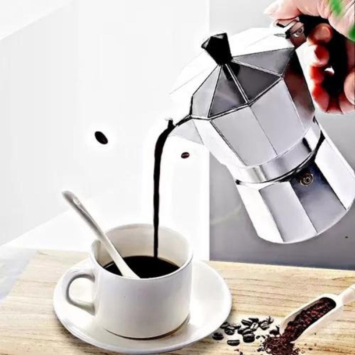 PENTHA - Cafetera Moka de 12 tazas para Espresso Fuerte Con Gran Sabor
