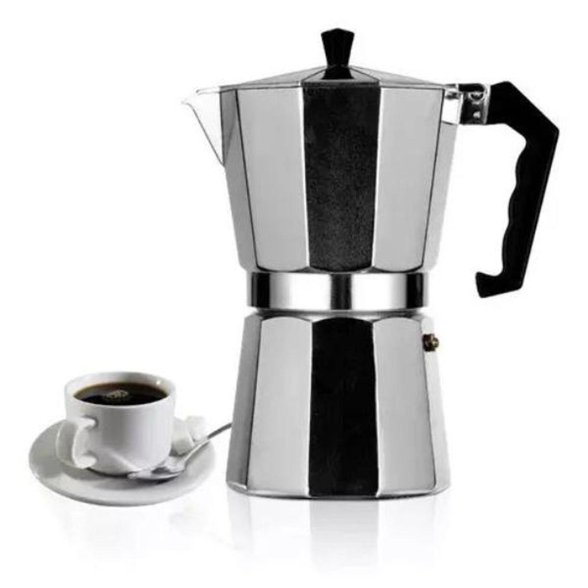 PENTHA - Cafetera Italiana Moka de 6 tazas 300 Ml Con Gran Sabor